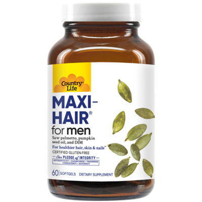 Maxi-Hair for Men with Saw Palmetto, Pumpkin Seed Oil & DIM - DHT Blocker (60 Softgels)