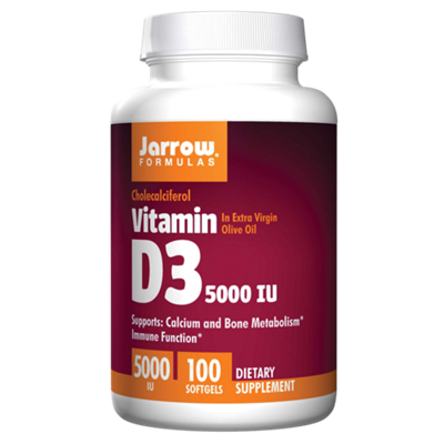 Vitamin D3 - Supports Calcium & Bone Metabolism - 5,000 IU (100 Softgels)