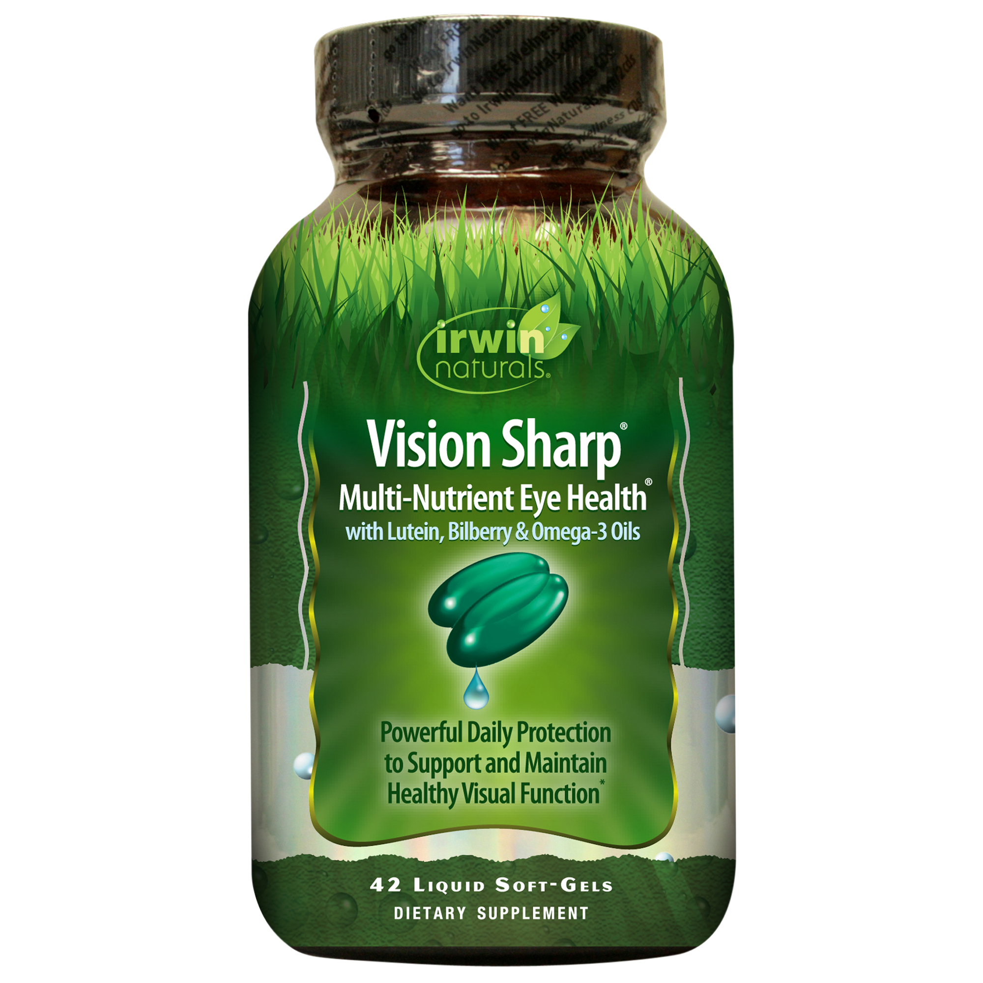 Vision Sharp with Lutein Bilberry  Omega 3s for Eye Health 42 Liquid Softgels