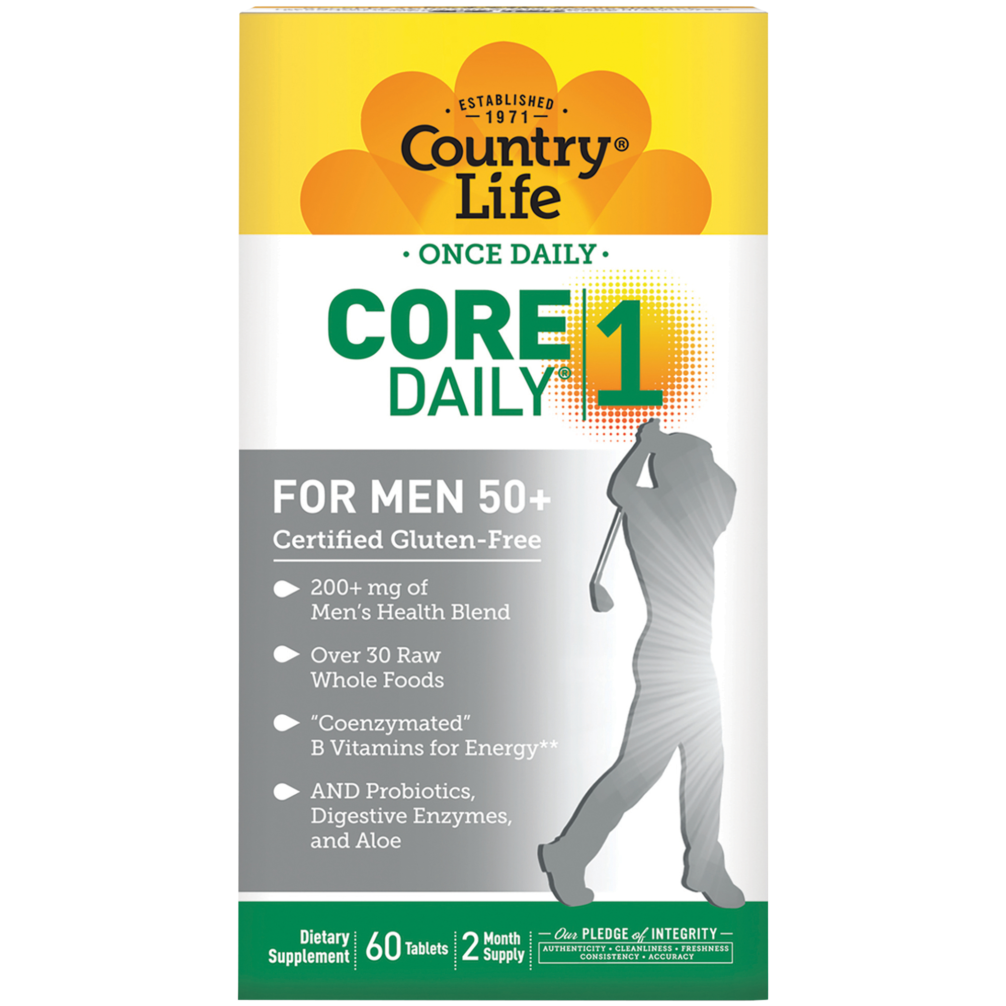Core Daily 1 Multivitamin for Men 50 60 Tablets