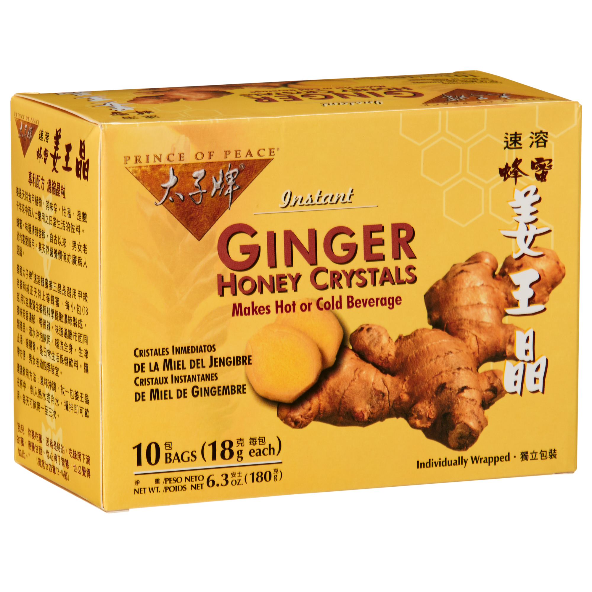 Ginger Honey Crystals Tea 10 Tea Bags