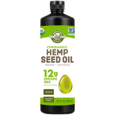 Nutiva Organic Cold-Pressed Unrefined Raw Hemp Seed Oil, 24 Ounce, USDA  Organic, Non-GMO, Whole 30 Approved, Vegan, Gluten-Free & Keto, Rich In  Omega