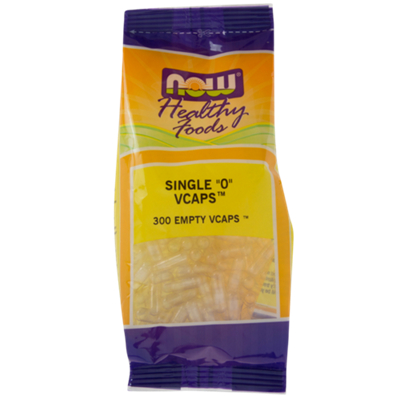 Single "0" Empty Capsules (300 Vegetarian Capsules)