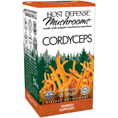 Cordyceps - Energy Support with Organic Mushrooms (120 Vegetarian Capsules)