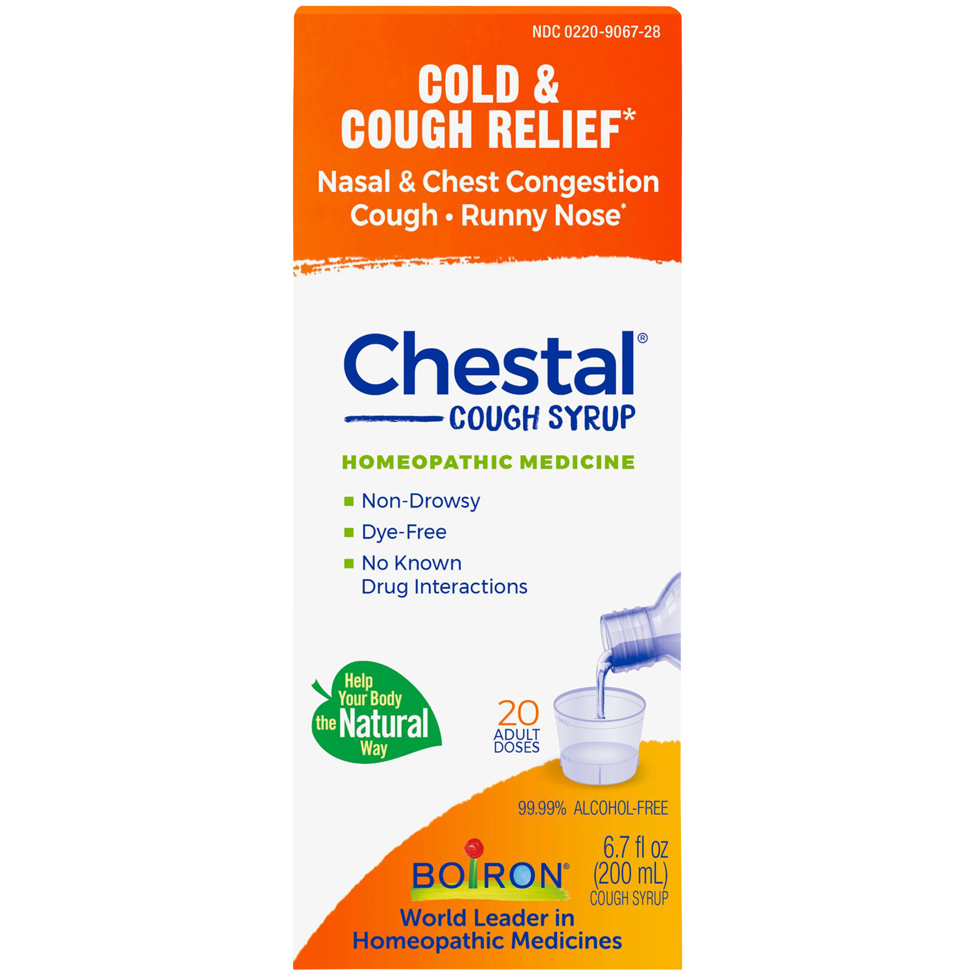 Chestal Cough Syrup  Homeopathic Medicine for Nasal  Chest Congestion Cough and Runny Nose 67 Fl Ounces