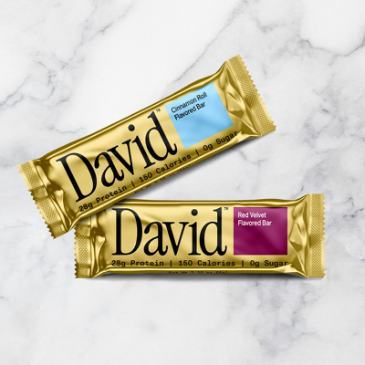 Two David protein bars