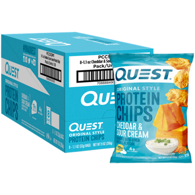 Protein Chips - 19g Protein - Cheddar & Sour Cream (8 Bags)