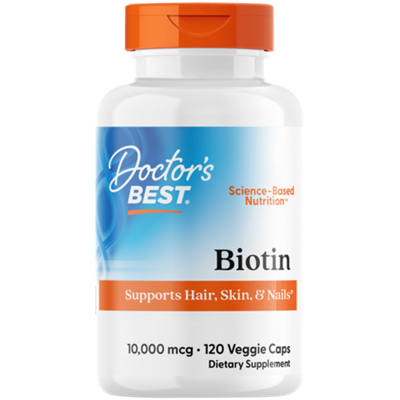 Biotin for Hair, Skin & Nails - Vegan - 10,000 MCG (120 Vegetarian Capsules)
