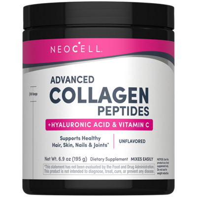 NeoCell Advanced Collagen Peptides Powder with Hyaluronic Acid & Vitamin C (15 Servings)