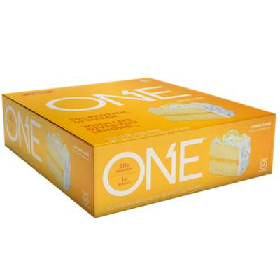 ONE Protein Bar - 20g Protein - Lemon Cake (12 Bars)