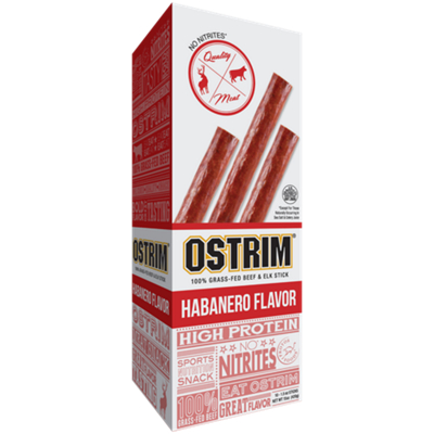 Protein Beef & Elk Snack Stick - 12g Protein - Habanero (10 Sticks)