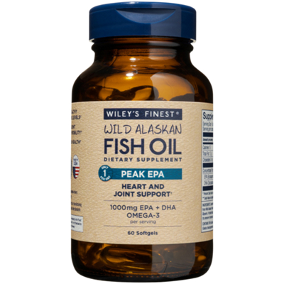 Wild Alaskan Fish Oil Peak EPA - 1000 MG EPA, DHA, Omega 3 - 1,250 MG (60 Softgels)