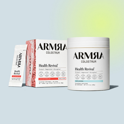 Two ARMRA Colostrum items