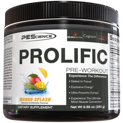 Prolific Pre Workout Mango 280 Grams Powder By Pescience At The Vitamin Shoppe