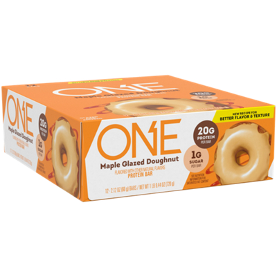 ONE Protein Bar - 20g Protein - Maple Glazed Doughnut (12 Bars)