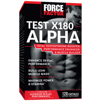 Test X180 Alpha – Total Testosterone Booster with L-Citrulline (120 Capsules)