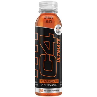 C4 Ultimate On-the-Go Pre-Workout Drink – Non-Carbonated – Orange Slice (12 Drinks)
