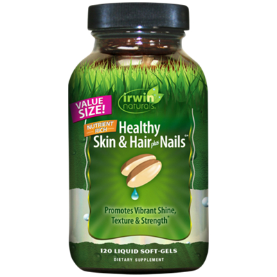 Healthy Skin & Hair Plus Nails Value Size - Promotes Shine, Texture & Strength (120 Liquid Softgels)