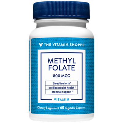 Methylfolate for Women's Health - Prenatal Support & Baby Development - 800 MCG (60 Vegetable Capsules)