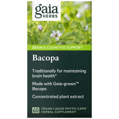 Bacopa Brain & Cognitive Support - Concentrated Plant Extract for Brain Health (60 Vegan Liquid Capsules)