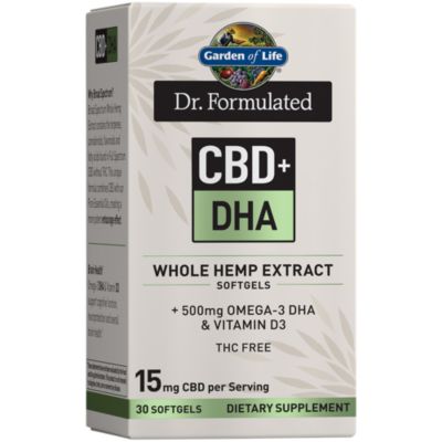 Dr. Formulated CBD DHA Whole Hemp Extract with Omega 3 DHA