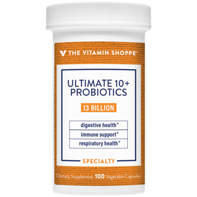 Ultimate 10+ Probiotics - Immune Support, Digestive & Respiratory Health - 13 Billion CFUs (100 Vegetable Capsules)