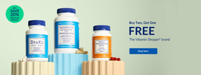 Three The Vitamin Shoppe brand items