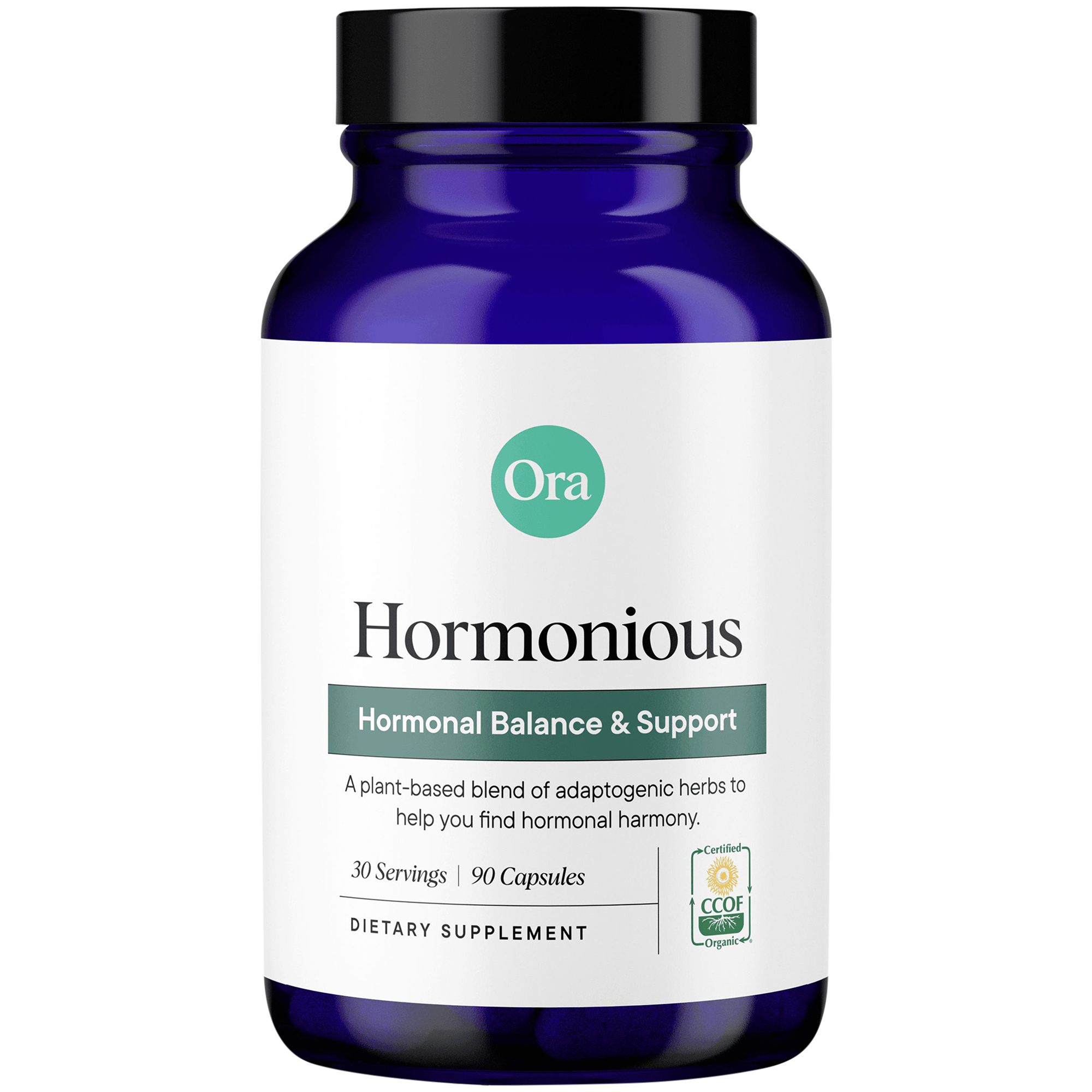 Hormonious Hormonal Balance  Support  With Ashwagandha Maca  Holy Basil 90 Vegan Capsules
