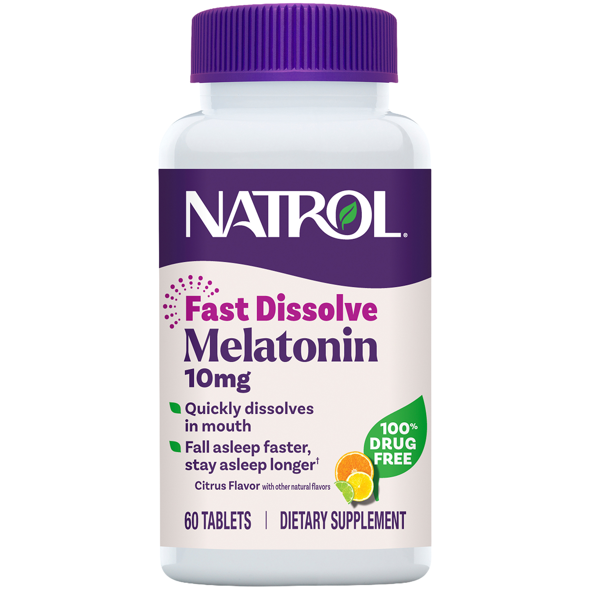 Melatonin Fast Dissolve  Citrus  10 MG 60 Tablets