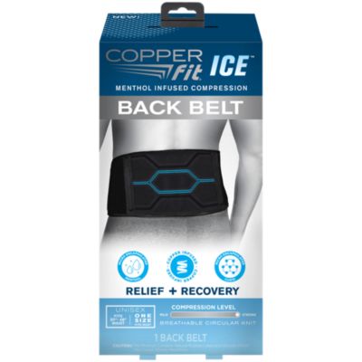 Menthol Infused Compression Back Belt for Relief + Recovery (Unisex) by  Copper Fit at the Vitamin Shoppe