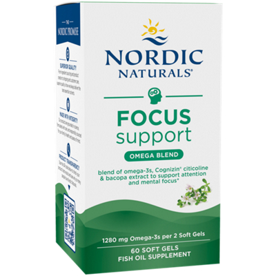 Focus Support - Omega Blend - Supports Attention & Mental Focus (60 softgels)