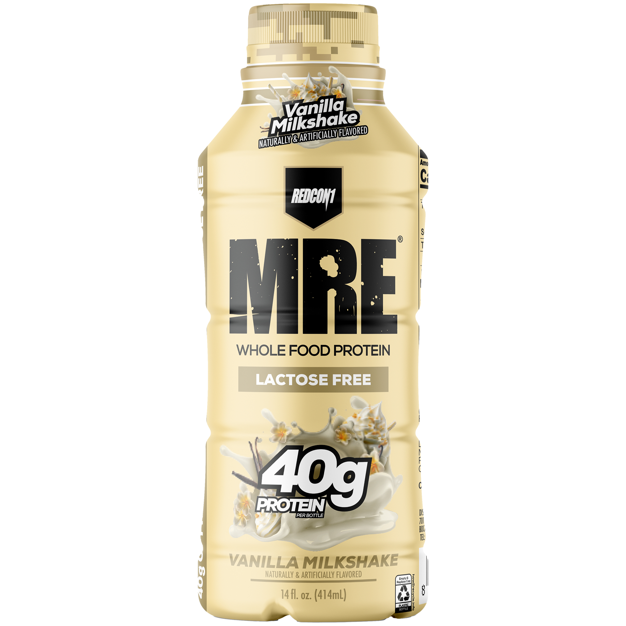 MRE Protein Shake  40g Protein  Vanilla Milkshake 14 Fl Oz  12 Drinks