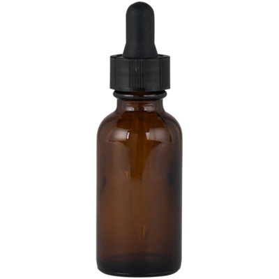 Amber Glass Bottle with Dropper - 1 Ounce (1 Bottle)
