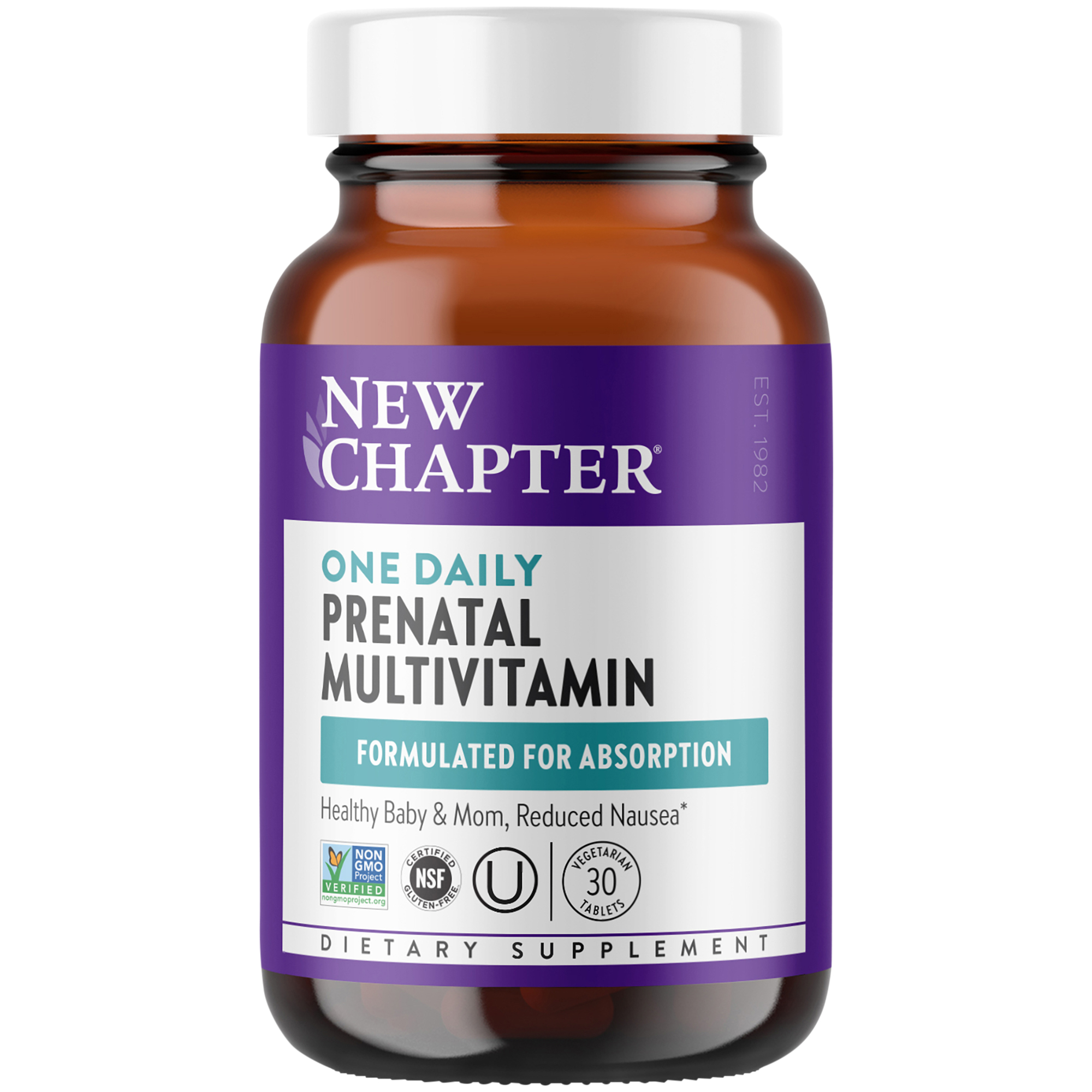 One Daily Prenatal Multivitamin  Formulated for Absorption 30 Tablets