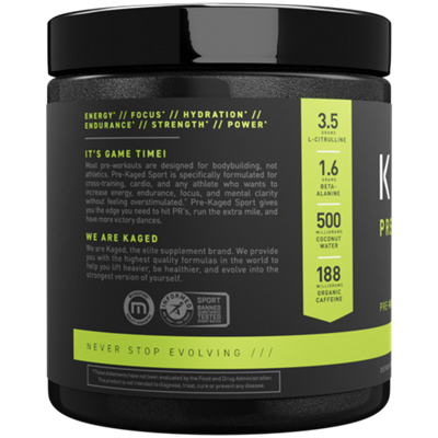 Pre Kaged Sport Fruit Punch 9 59 Ounces Powder By Kaged Muscle At The Vitamin Shoppe