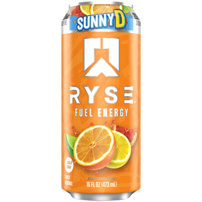 RYSE Fuel Energy Drink – SunnyD Tangy Original (12 Drinks/16 fl. oz. Each)