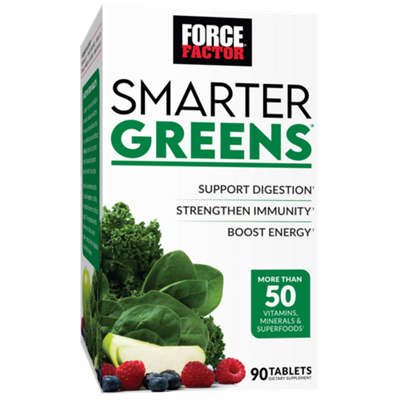 Smarter Greens – Essential Superfood Tablets  – Supports Digestion, Energy, & Stress Reduction (90 Tablets)