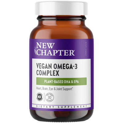 Vegan Omega 3 Complex - Plant Based DHA & EPA - Heart, Brain, Eye & Joint Support (30 Vegan Softgels)