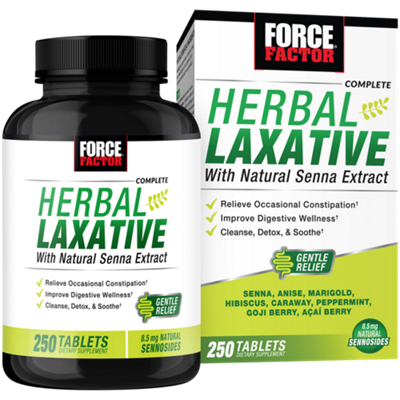 Herbal Laxative with Natural Senna Extract – Cleanse & Detox – 8.5 MG Sennosides (250 Tablets)
