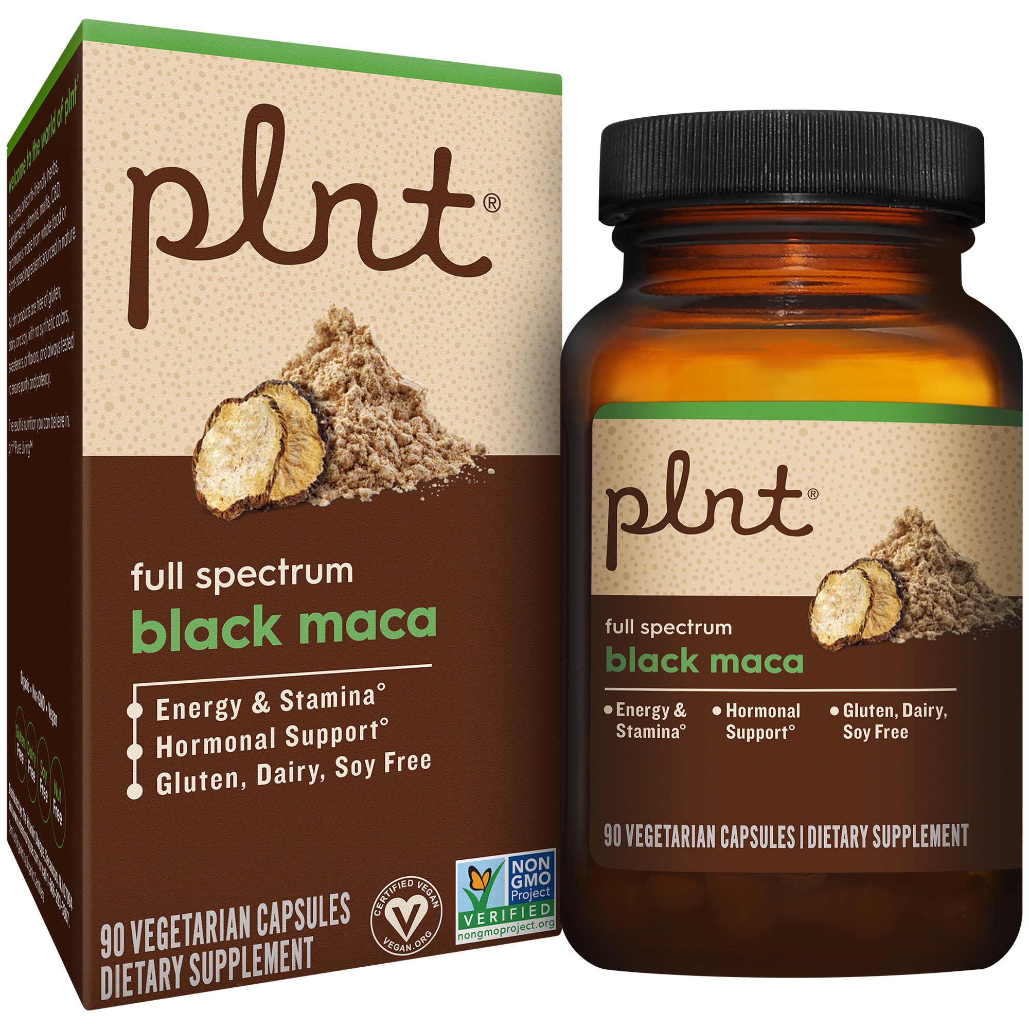 Black Maca  Full Spectrum  Energy Stamina  Hormonal Support 90 Vegetarian Capsules