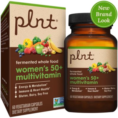 Fermented Whole Food Women’s 50+ Multivitamin (60 Vegetarian Capsules)