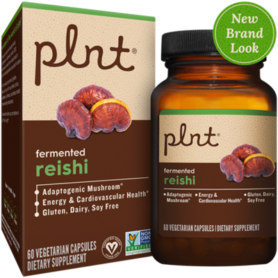 Fermented Reishi – Adaptogenic Mushroom – Energy & Cardiovascular Support (60 Vegetarian Capsules)