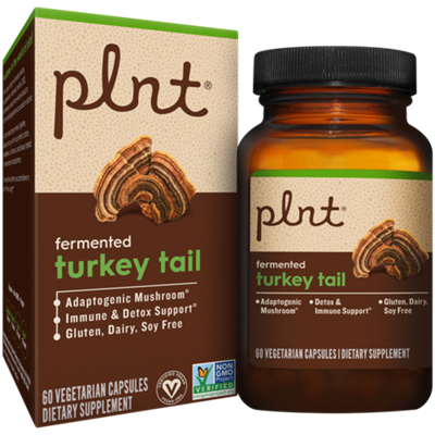 Fermented Turkey Tail – Adaptogenic Mushroom for Immune & Detox Support – 500 MG (60 Vegetarian Capsules)