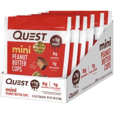 Peanut Butter Cups with 11 grams of Protein (2 Cups per Package / 12  Packets) by Quest Nutrition at the Vitamin Shoppe