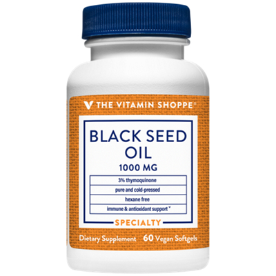 black seed oil glutathione Black Seed Oil – Pure & Cold-Pressed – Immune Support with 3% Thymoquinone  – 1,000 MG (60 Vegan Softgels) by The Vitamin Shoppe at the Vitamin Shoppe