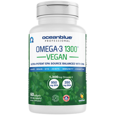 Omega 3 with 950mg EPA/350mg DHA - Heart Health - Vegan - Orange (60 Softgels)