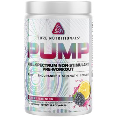 Pump Full-Spectrum Non-Stimulant Pre-Workout - Black Lightning (20