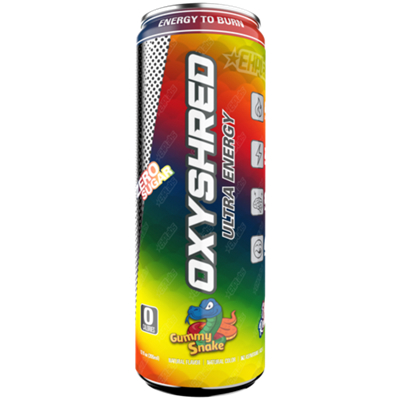 OxyShred Ultra Energy Drink with L-Carnitine - Gummy Snake (12 Drinks, 12 Fl. Oz. Each)