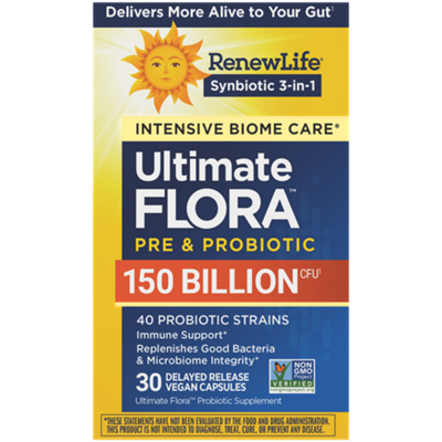 Ultimate Flora Pre & Probiotic - 150 Billon CFUs (30 Vegan Capsules)
