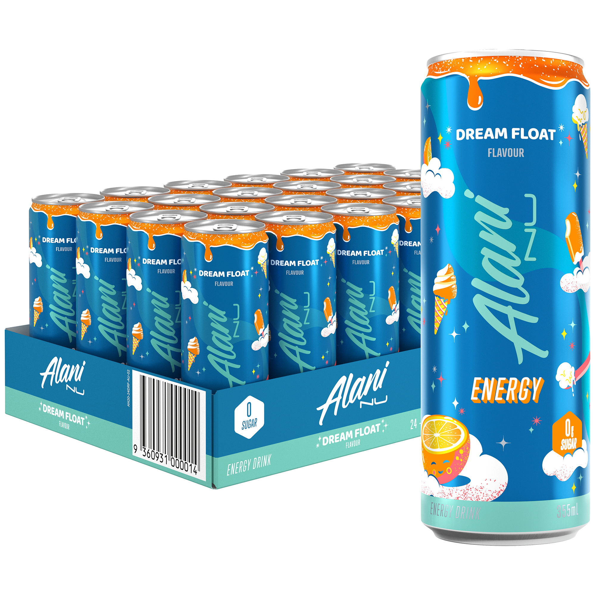 Energy Drink  Dream Float 12 Drinks 12 Fl Oz Each